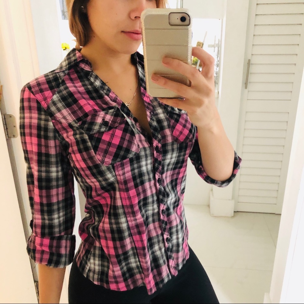 Pink & Black Flannel